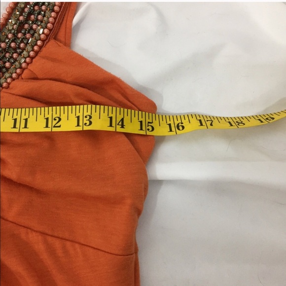 Studio Y Beaded Orange Tank Size M - Picture 4 of 8